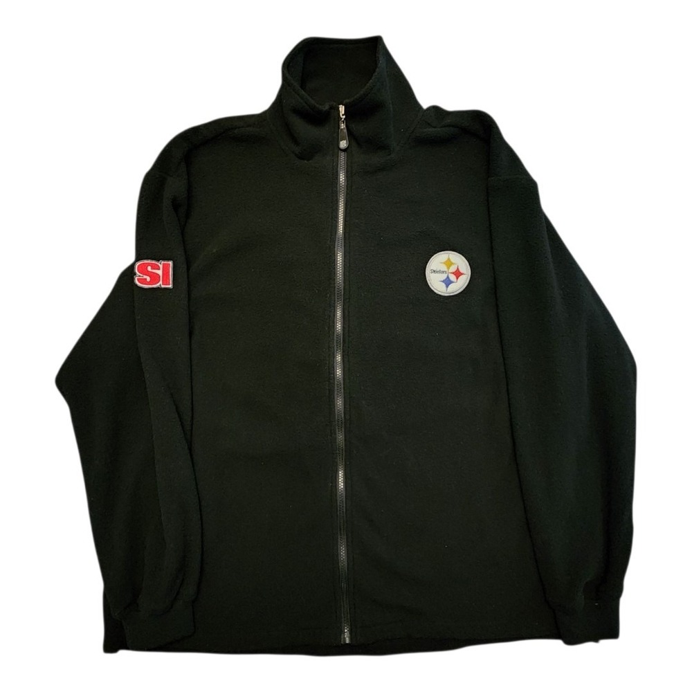 NFL Pittsburgh Steelers Fleece‎ Jacket Full Zip XL Sports Illustrated Men's